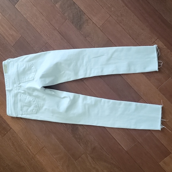 AG Adriano Goldschmied THE STEVIE ANKLE Slim Straight Crop White Denim 2… - Picture 4 of 13
